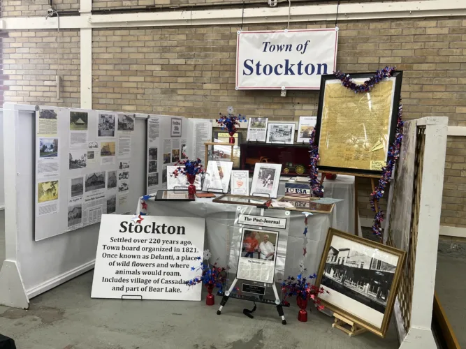 Floral Hall display of Stockton earns ribbon